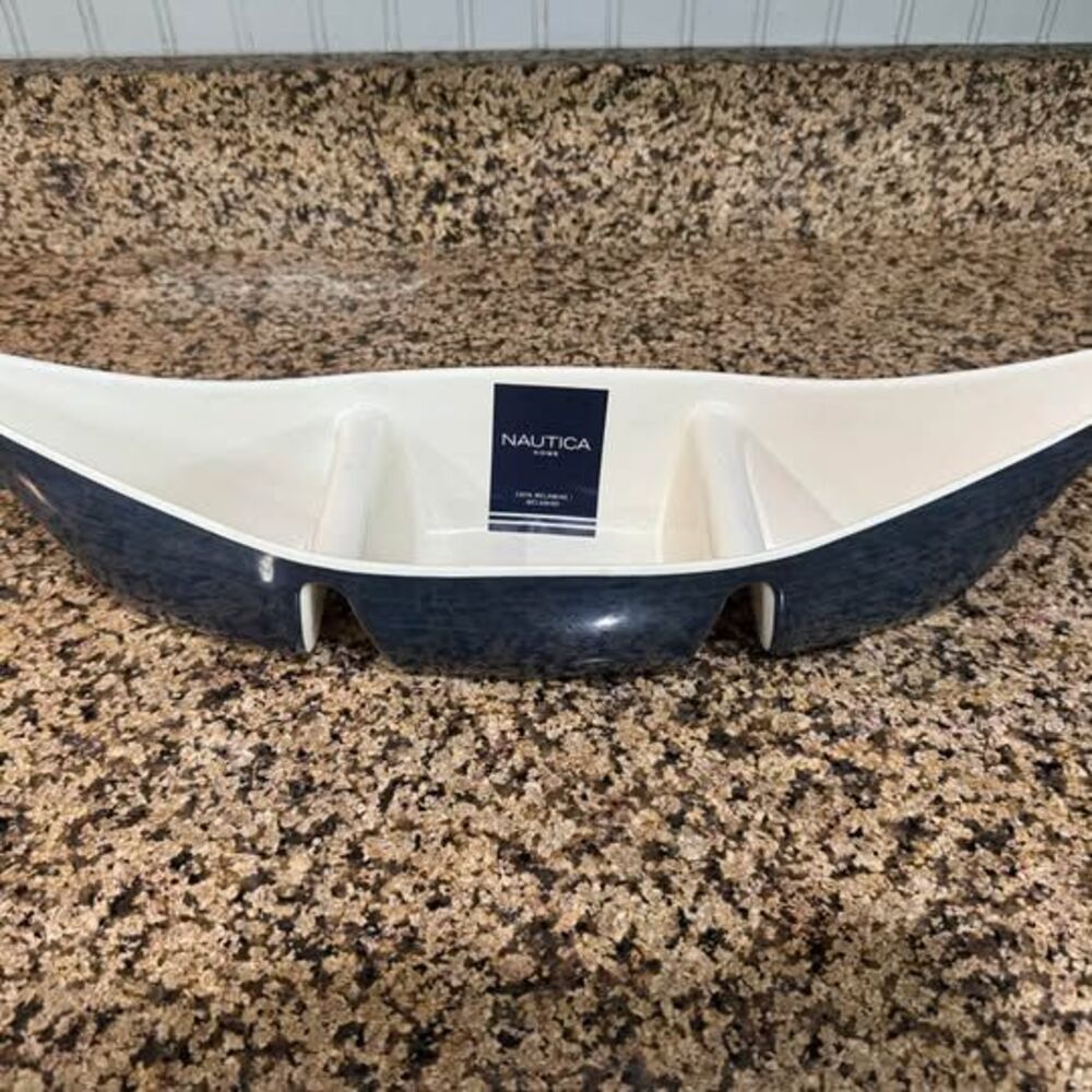 Nautical boat serving dip tray by Nautica